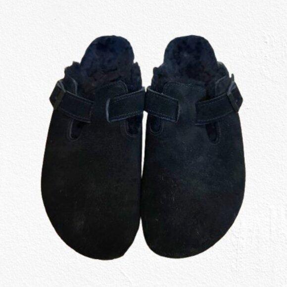 Boston Shearling-Lined Suede Clogs 39 - Picture 3 of 5